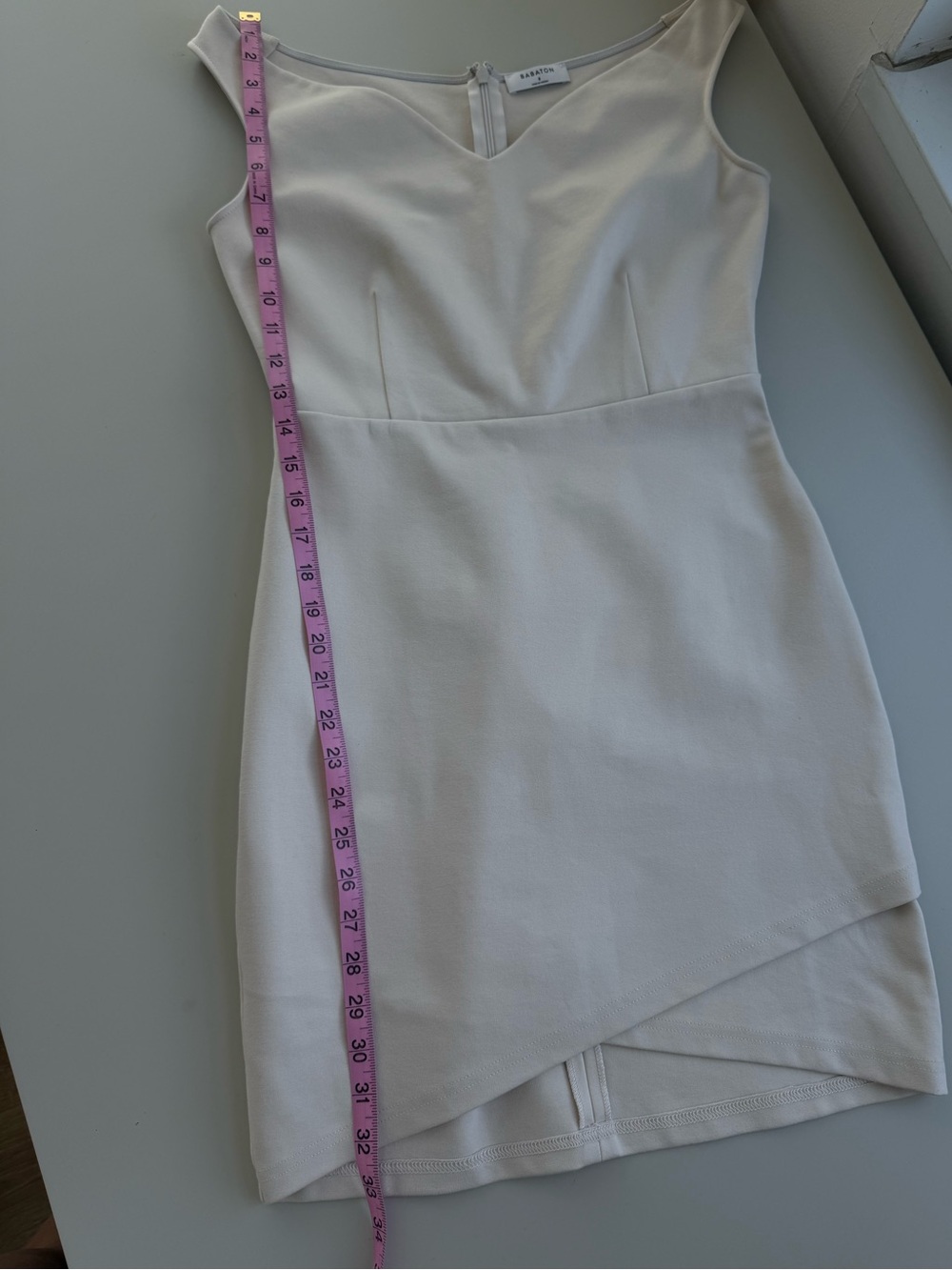 Aritzia Babaton Onyx Dress Ivory Cream Size 8 - Picture 7 of 7